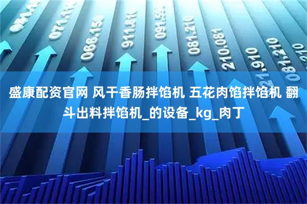 盛康配资官网 风干香肠拌馅机 五花肉馅拌馅机 翻斗出料拌馅机_的设备_kg_肉丁